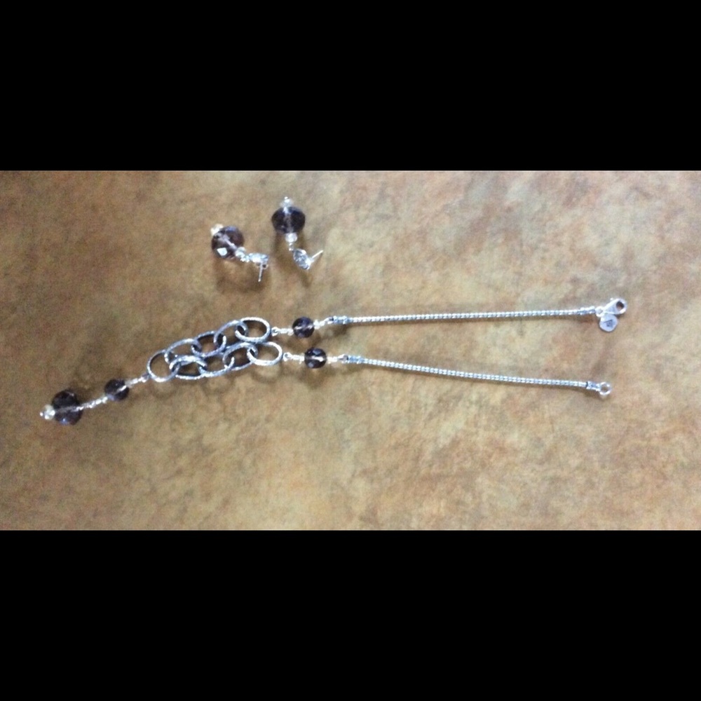 Silpada Smoky Quartz Set